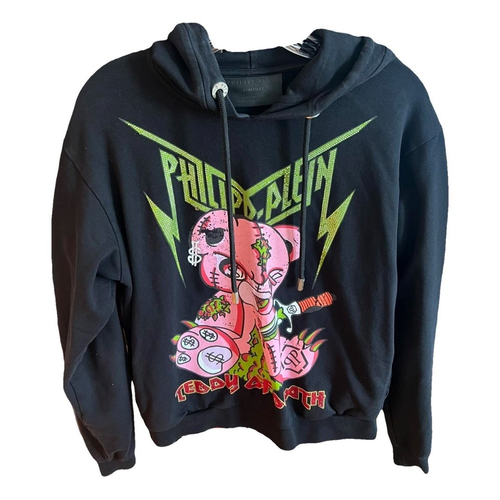 Philipp Plein Teddy Of Death Hoodie In Black